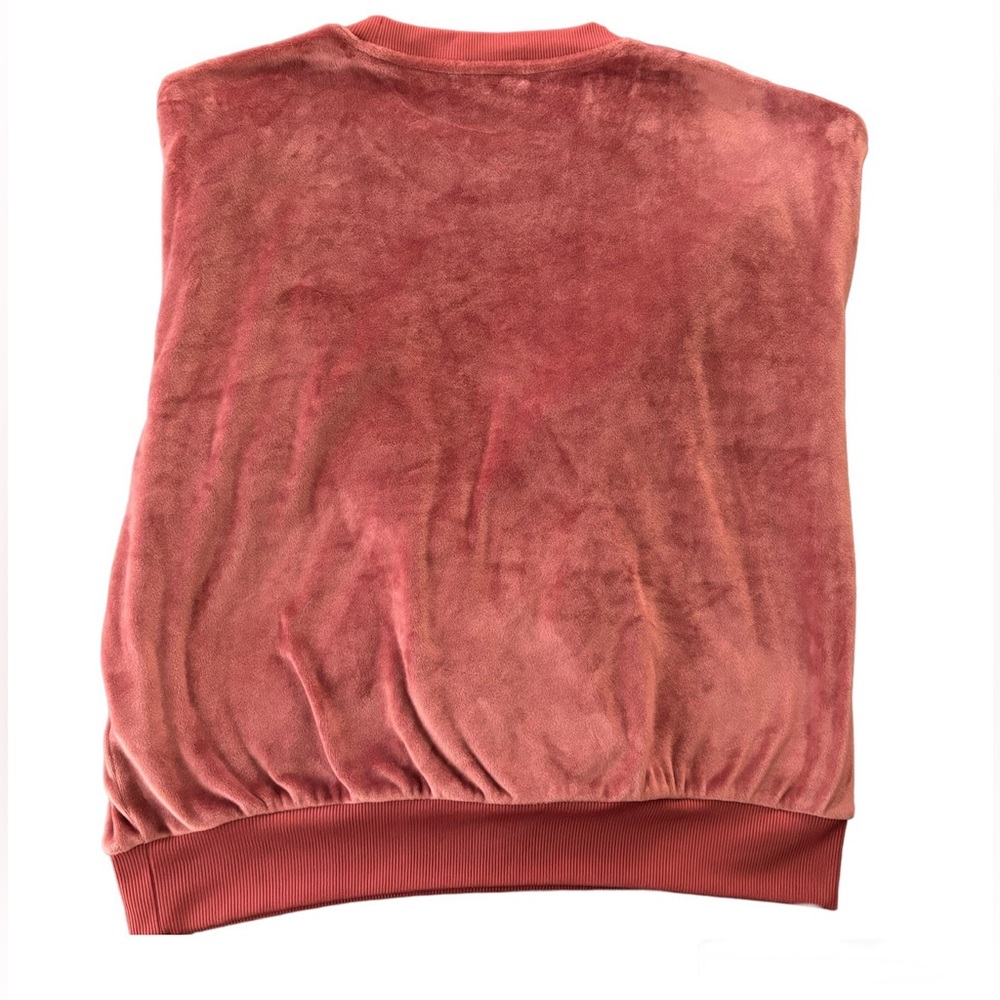 Summersalt The Plush Velour Relaxed Crew SZ Medium Pink 90s Y2K Soft Retro - Picture 2 of 5